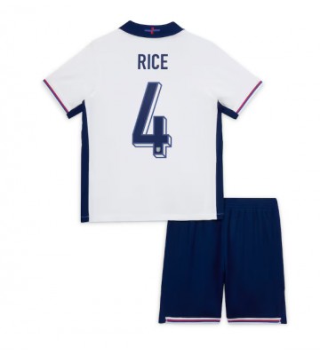 England Declan Rice #4 Replika Babytøj Hjemmebanesæt Børn EM 2024 Kortærmet (+ Korte bukser)